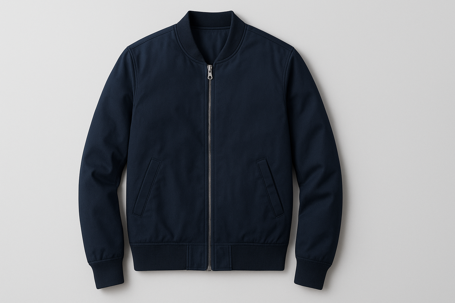 navy bomber jacket