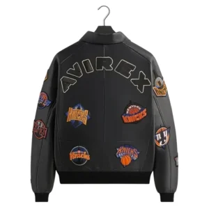 Kith & AVIREX Knicks Leather Jacket Icon Patch Streetwear