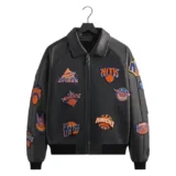 Kith & AVIREX Knicks Leather Jacket Icon Patch Streetwear Bomber