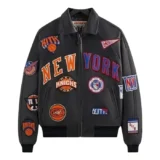 Kith x Avirex MSG Leather Jacket Knicks & Rangers NYC Sports Icon Bomber