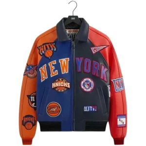 Kith x Avirex MSG Sports Icon Jacket NYC Knicks & Rangers Leather Bomber
