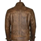 Men’s The Expendables 2 Film Jason Statham Real Leather Jacket – back side