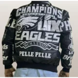 Pelle Pelle Super Bowl LIX Philadelphia Eagles Jacket back side