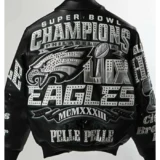 Pelle Pelle Super Bowl LIX Philadelphia Eagles Leather Jacket Back sides