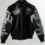 Pelle Pelle Super Bowl LIX Philadelphia Eagles Leather Jacket Front sides