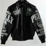 Pelle Pelle Super Bowl LIX Philadelphia Eagles Leather Jacket Front sides