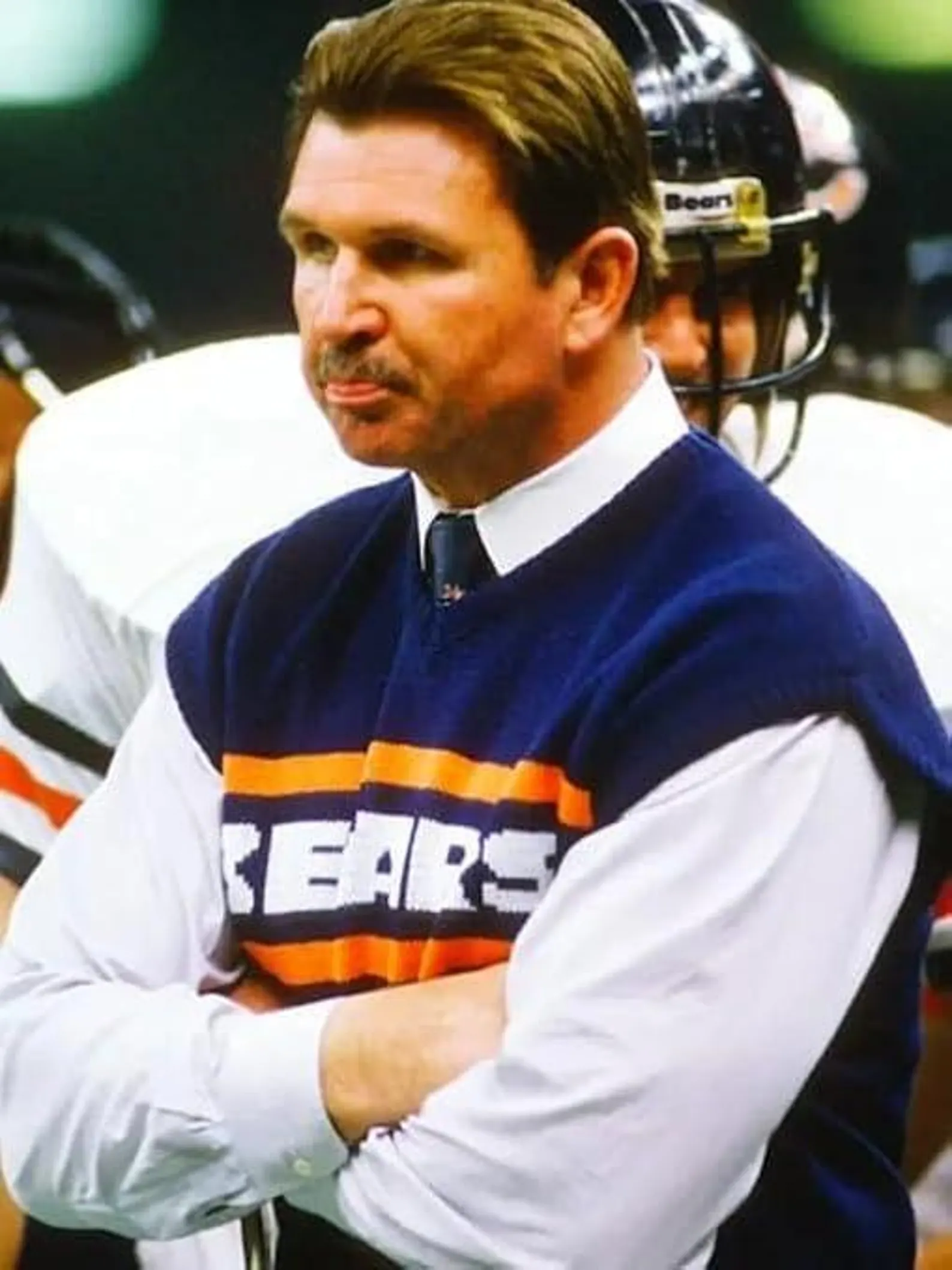 Mike Ditka Chicago Wool Vest – Bears Embroidered Sleeveless Pullover Mike Ditka Chicago Wool Vest – Bears Embroidered Sleeveless Pullover