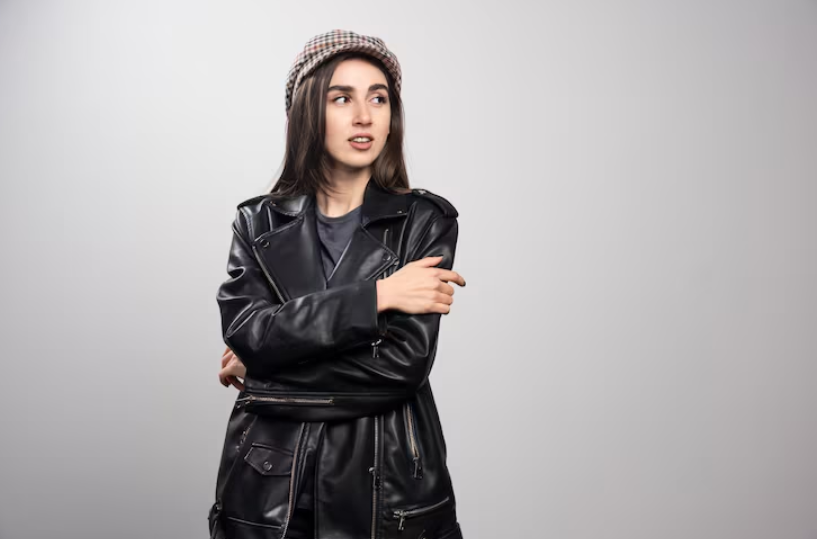 Hooded Leather Jacket | Stylish & Warm Outerwear for Men