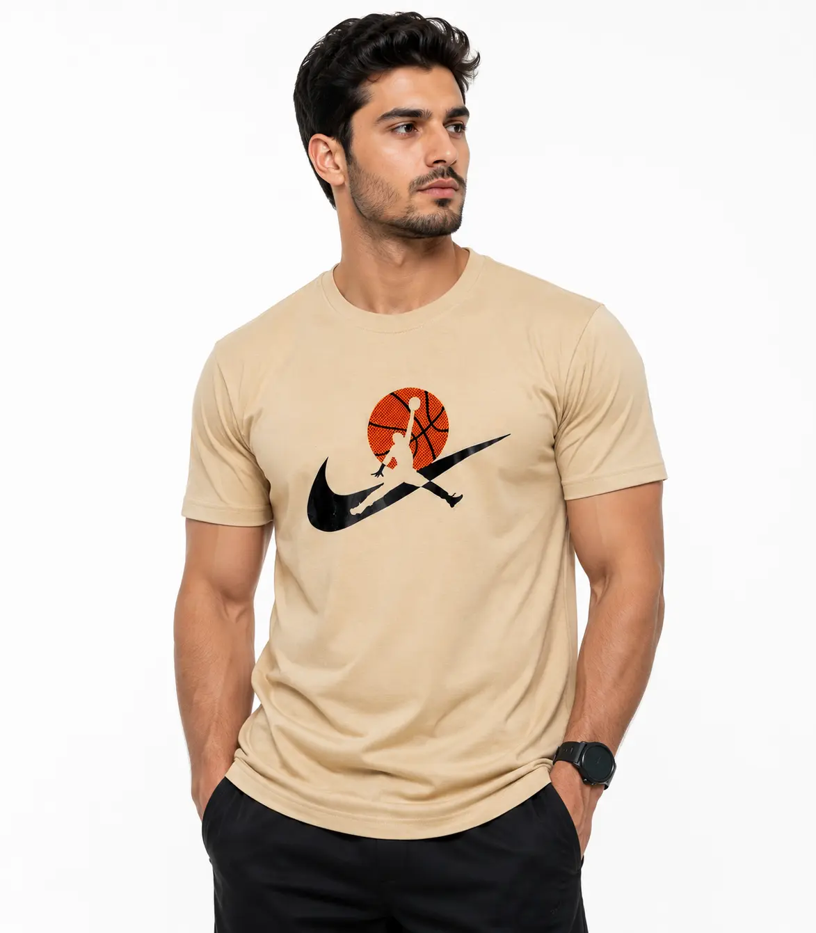 Jordan Men's Jumpman Swoosh Basketball Graphic T-Shirt