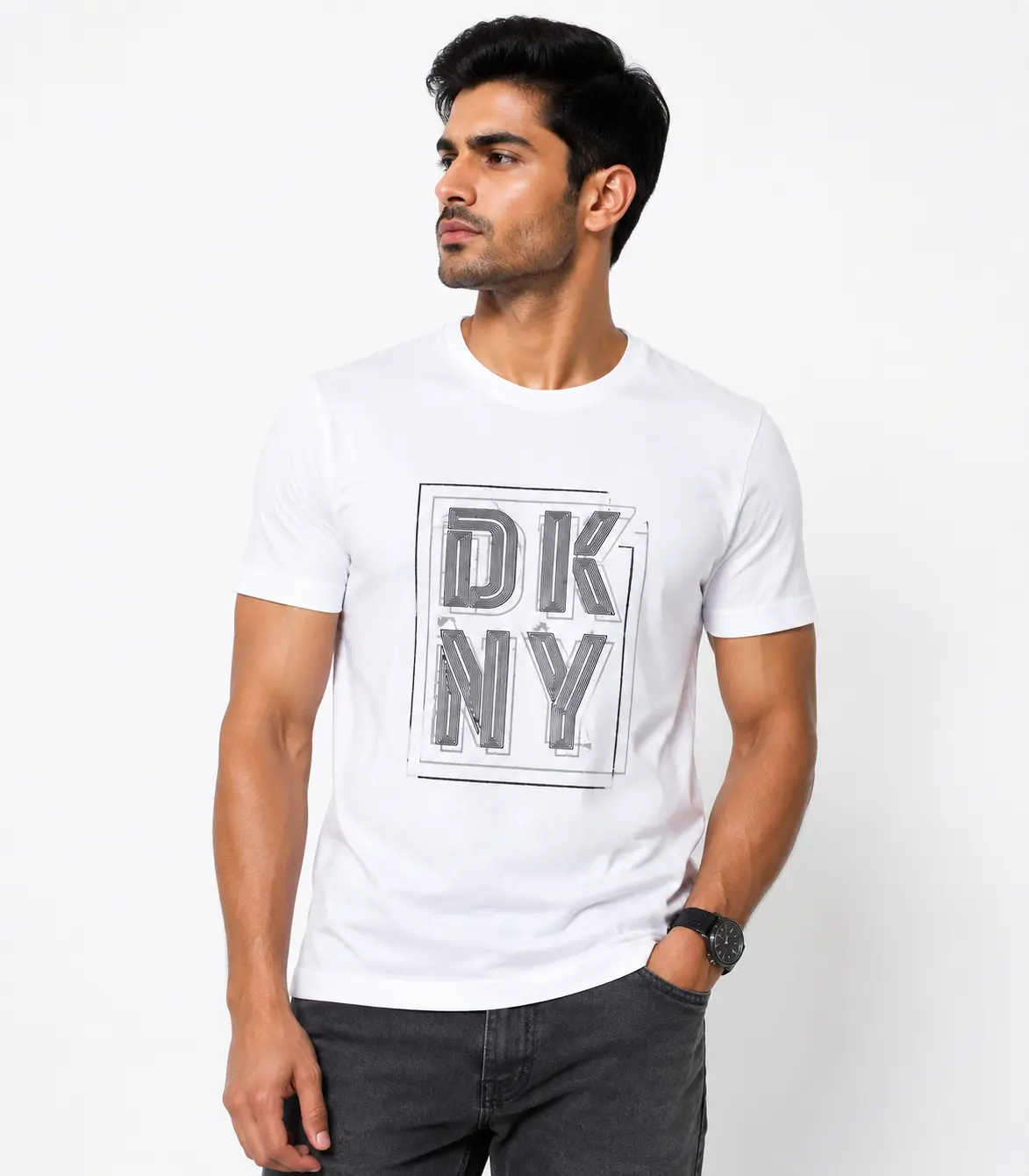 DKNY Men's Sketch Box Graphic T-Shirt