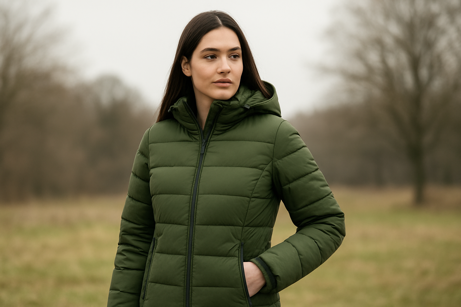 green jacket