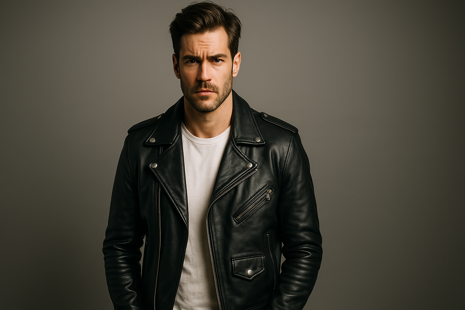 Men’s Leather Jacket Men