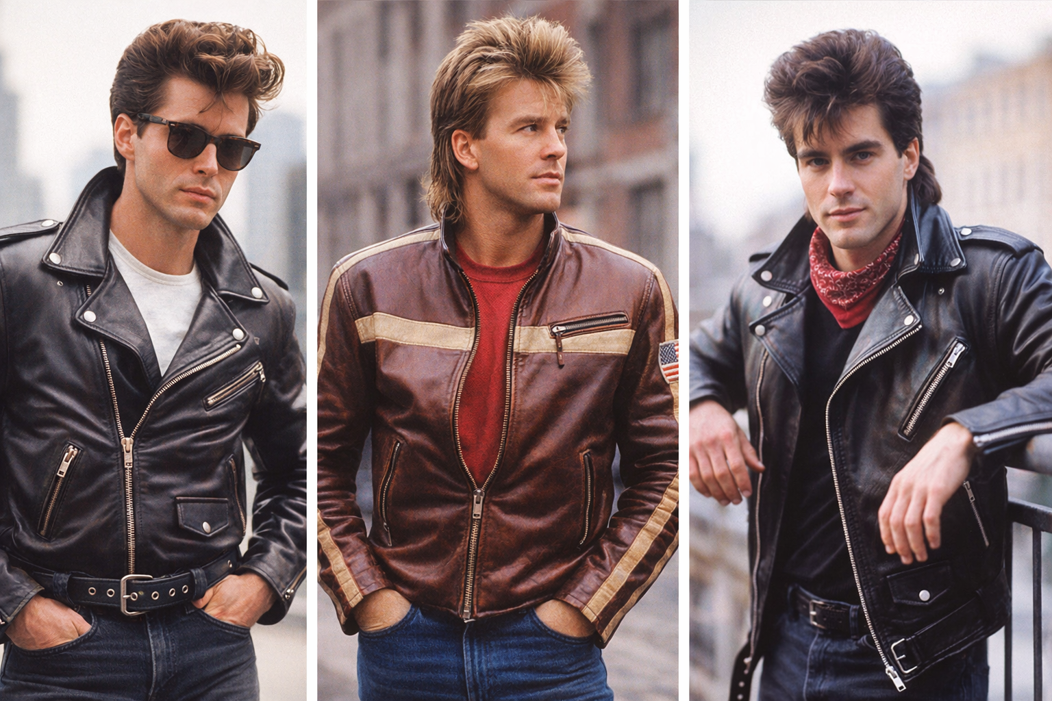 1980's mens leather jackets