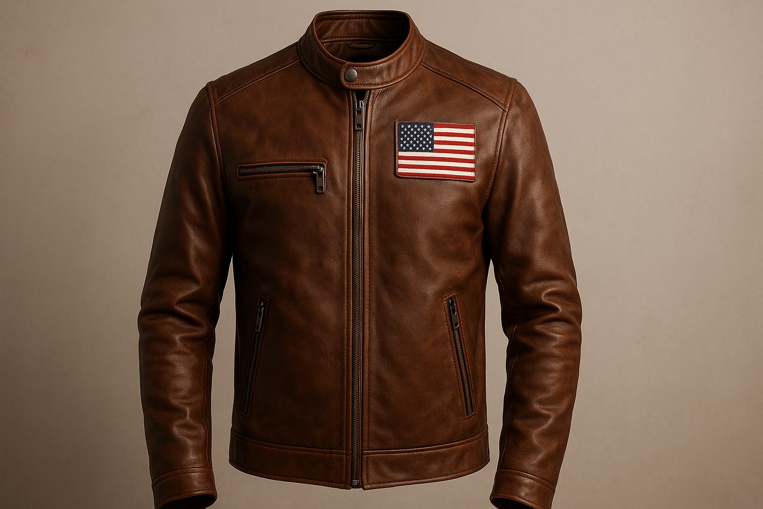 usa leather jacket
