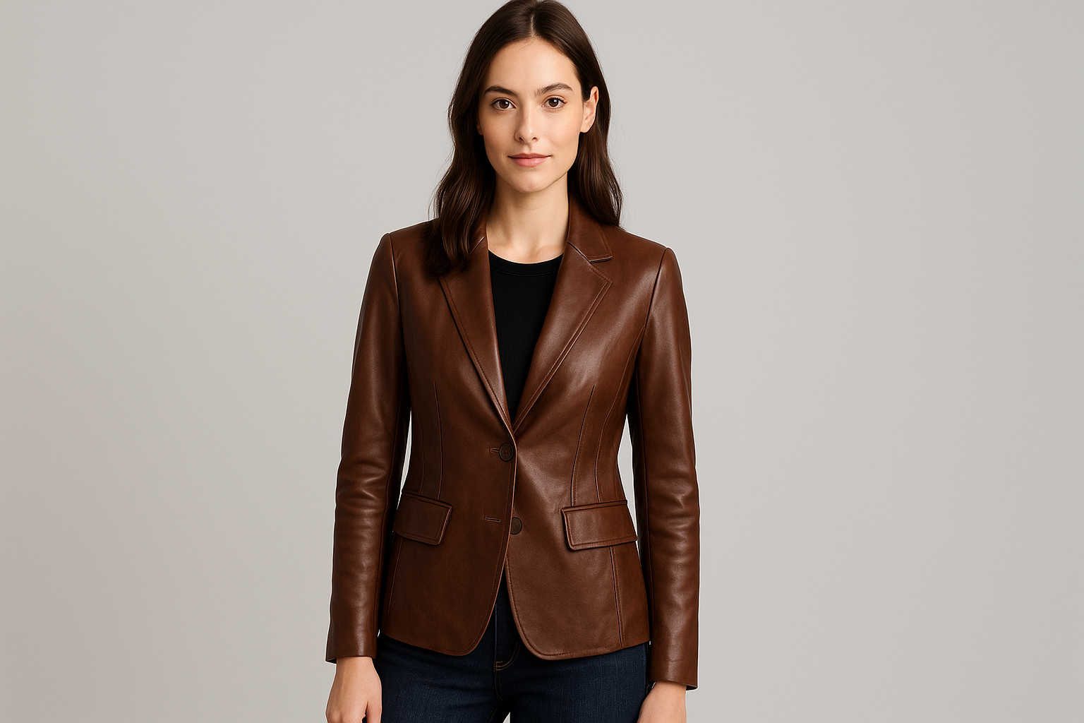 Leather Blazer Women – Stylish & Premium
