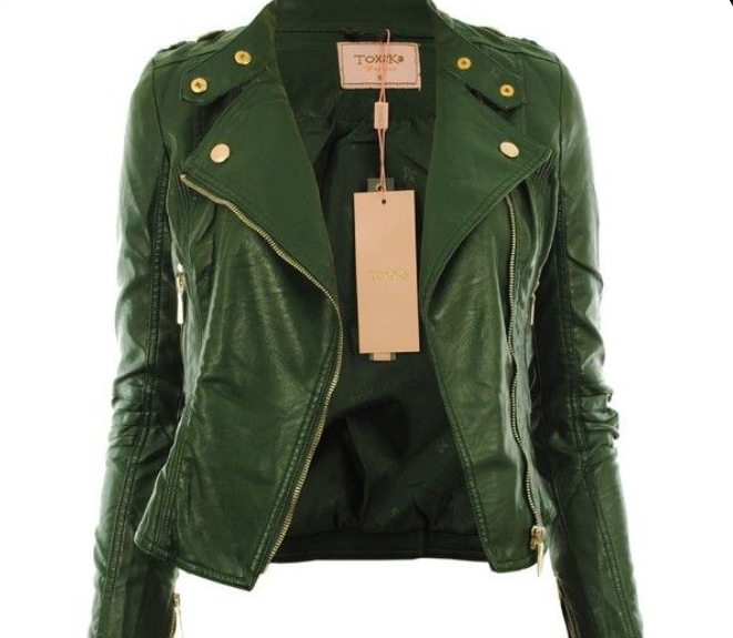 Leather and Green Jacket | Stylish Modern Outerwear