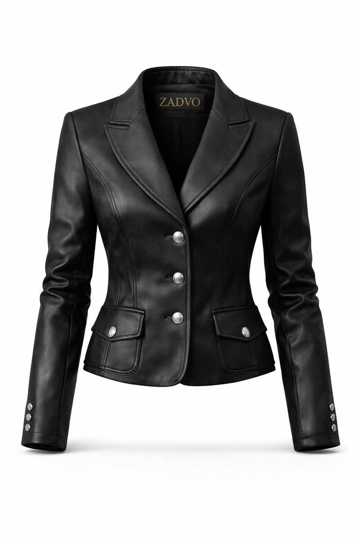 leather blazer